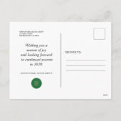 ジョイとパイン |休日の挨拶 シーズンポストカード (裏面)