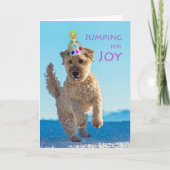 ジョイのためにジャンプ，ウィートテリア，誕生日 カード (正面)