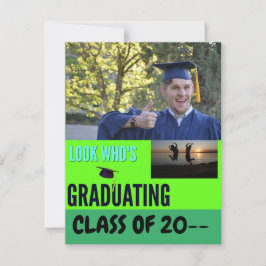 ジョイのためのジャンプモダン卒業台本1枚 案内状