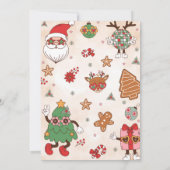 ジョイの束レトロクリスマスベビーシャワー 招待状 (裏面)