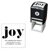 ジョイはっきりしたタイポグラフィモダンクリスマス セルフインキングスタンプ (インサイチュ)