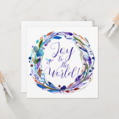 ジョイへワールドウォーターカラーリース カード (正面/裏面インサイチュ)