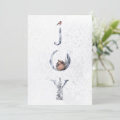 ジョイウィンターウッドランドアニマルクリスマスホリデー シーズンカード (スタンド正面)