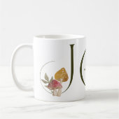 ジョイウォーターカラーウッドシマッシュルーム コーヒーマグカップ (左)