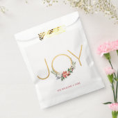 ジョイウォーターカラーフローラと金ゴールド |クリスマス フェイバーバッグ (封をした状態)