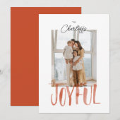 ジョイウォーターカラーブラシレタリングフラット シーズンカード (正面/裏面)