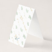 ジョイウォーターカラーモノグラム折り畳み写真ギフトラベル (裏面)