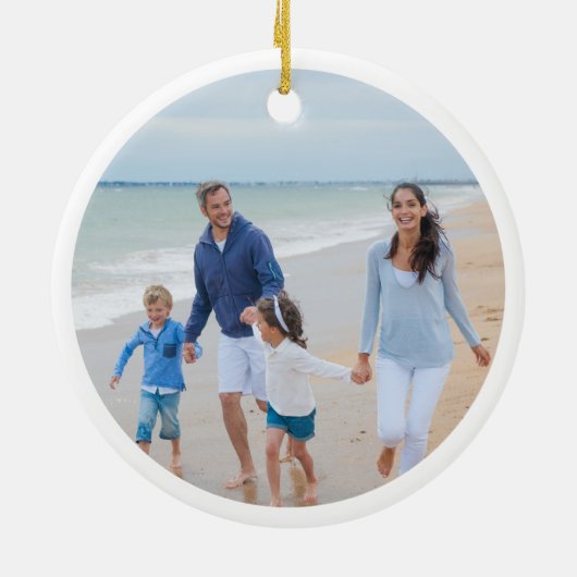 ジョイウォーターカラー海サンドドルシーシェル写真 セラミックオーナメント (裏面)