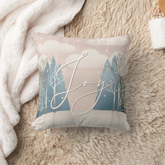 ジョイウッドランドのクリスマス。冬林 クッション (ブランケット)