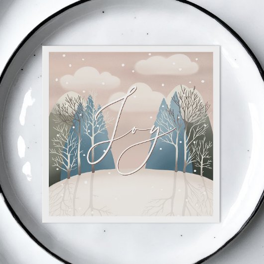 ジョイウッドランドのクリスマス。冬林 スタンダードランチョンナプキン