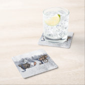 ジョイウッドランドアニマルウィンタースノーホリデー スクエアペーパーコースター (インサイチュ)