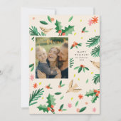 ジョイウッドランドボタニカルクリスマスホリデーカード シーズンカード (正面)