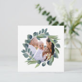 ジョイエレガントウォーター色冬葉リース写真 シーズンカード (スタンド正面)