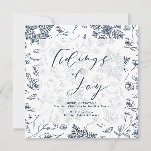 ジョイエレガントウォーター色冬葉リース写真 シーズンカード (裏面)