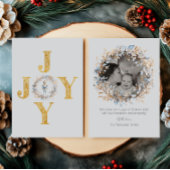 ジョイエレガントスクリスマスくるみ割りバレエ写真 箔シーズンカード