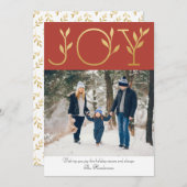 ジョイエレガントフォトホリデーカード シーズンカード (正面/裏面)