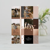 ジョイエレガントプレイド5家族フォトプレイドコラージュ 箔シーズンカード (立ち正面)