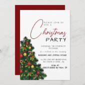 ジョイエレガントモダンクリスマスパーティー 招待状 (正面/裏面)