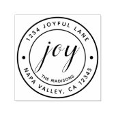 ジョイエレガントラウンド差出人住所 セルフインキングスタンプ (デザイン)