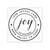 ジョイエレガントラウンド差出人住所 ラバースタンプ (インプリント)