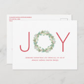 ジョイエレガントリース企業のビジネスクリスマス シーズンポストカード (正面/裏面)