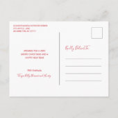 ジョイエレガントリース企業のビジネスクリスマス シーズンポストカード (裏面)