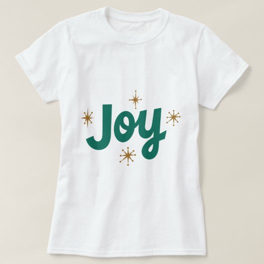 ジョイエレガント文字クリスマかわいらしス Tシャツ (デザイン正面)