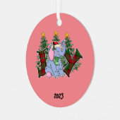 ジョイエレファントクリスマス メタルオーナメント (正面左)