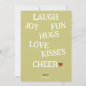 ジョイオブクリスマスフラットホリデーカード シーズンカード (裏面)