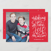ジョイオブザシーズンホリデーフォトカード シーズンカード (正面/裏面)