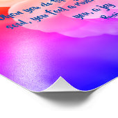 ジョイオブザソウルバラ感動的引用文8x10 フォトプリント            (角)