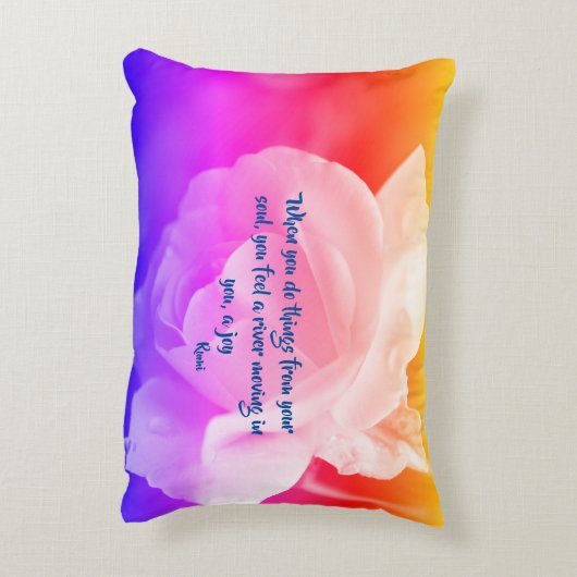 ジョイオブザソウルバラ感動的引用文  アクセントクッション (裏面(縦))