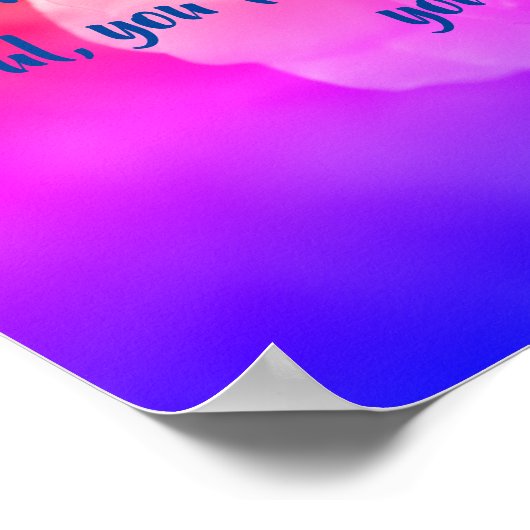 ジョイオブザソウルバラ感動的引用文 ポスター (角)