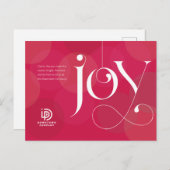 ジョイオーナメントビジネスホリデーハガキ シーズンポストカード (正面/裏面)