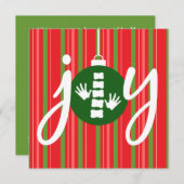 ジョイカイロプラクティックフラットホリデークリスマスカード シーズンカード (正面/裏面)