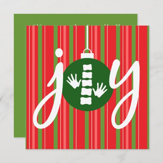 ジョイカイロプラクティックフラットホリデークリスマスカード シーズンカード (正面/裏面)