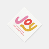 ジョイカラフルモダンホリデイ スタンダードカクテルナプキン (角)