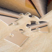 ジョイカラフル抽象芸術レッドオレンジファンタジーアートネーム ジグソーパズル (側面)