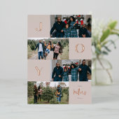 ジョイカラーブロックフォイルホリデーカード 箔シーズンカード (立ち正面)