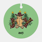 ジョイカントリー生姜ブレッドマンクリスマス メタルオーナメント (裏面)