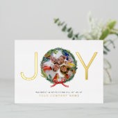 ジョイカンパニーフォトクリスマスリース事業 箔シーズンカード (立ち正面)