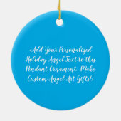 ジョイガーディアンジェルカスタムホリデーギフトオーナメント セラミックオーナメント (裏面)