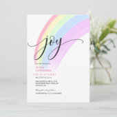 ジョイキュートカラフルレインボー5thレインボーパーティー 招待状 (スタンド正面)