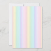 ジョイキュートカラフルレインボー5thレインボーパーティー 招待状 (裏面)