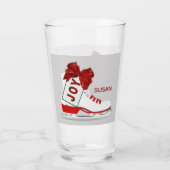 ジョイクリスマスアイススケートのピントソーダガラス器ガラス タンブラーグラス (裏面)