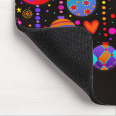 ジョイクリスマスカラフルオーナメントインスピレーション マウスパッド (コーナー)