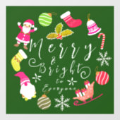ジョイクリスマスグリーン ウィンドウサイン (シート)