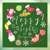 ジョイクリスマスグリーン ウィンドウサイン (シート3)
