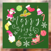 ジョイクリスマスグリーン ウィンドウサイン (シート2)