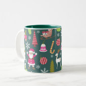 ジョイクリスマスグリーン ツートーンマグカップ (正面左)